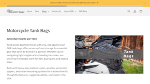 Obradv Gear - Big Sky Motorcycle Tank Bag