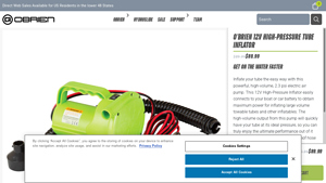 O'Brien - 12V High-Pressure Tube Inflator