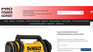 OKC Pro Power - 20V MAX* Corded/Cordless Air Inflator