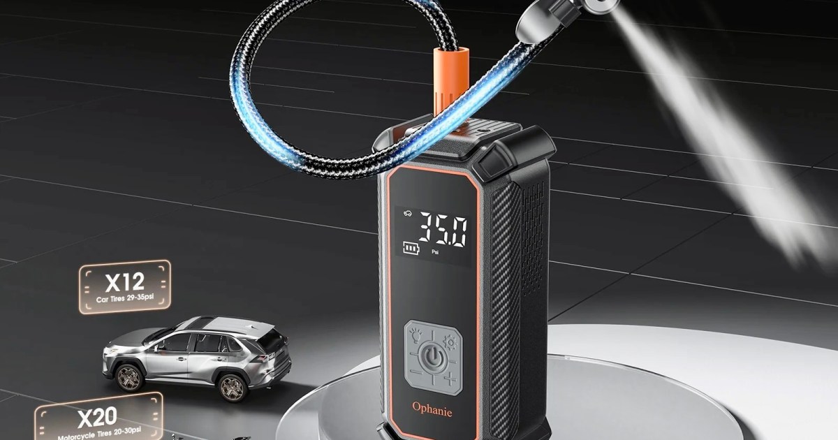 An application scenario or product detail of ophanie cordless portable tire inflator - Image 20