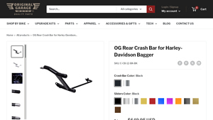 OG - Rear Crash Bar for Harley-Davidson Bagger
