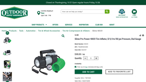 Slime - Pro Power 40031 Tire Inflator