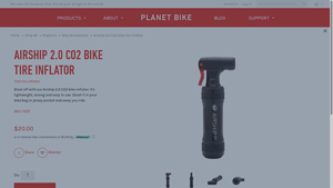 Planet Bike - Airship 2.0 CO2 Bike Inflator