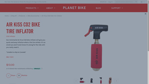 Planet Bike - Air Kiss CO2 Bike Tire Inflator