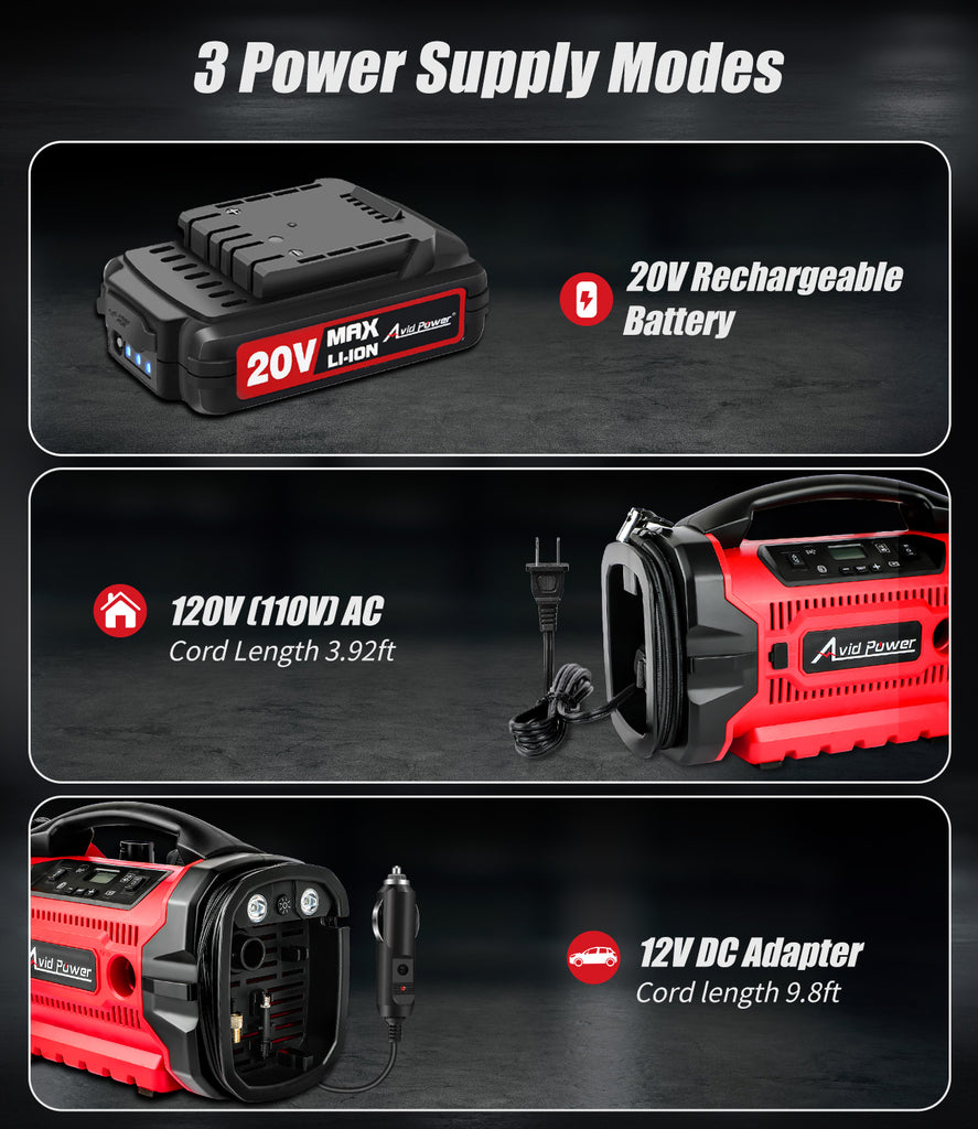 An application scenario or product detail of portable air compressor tire inflator - Image 15