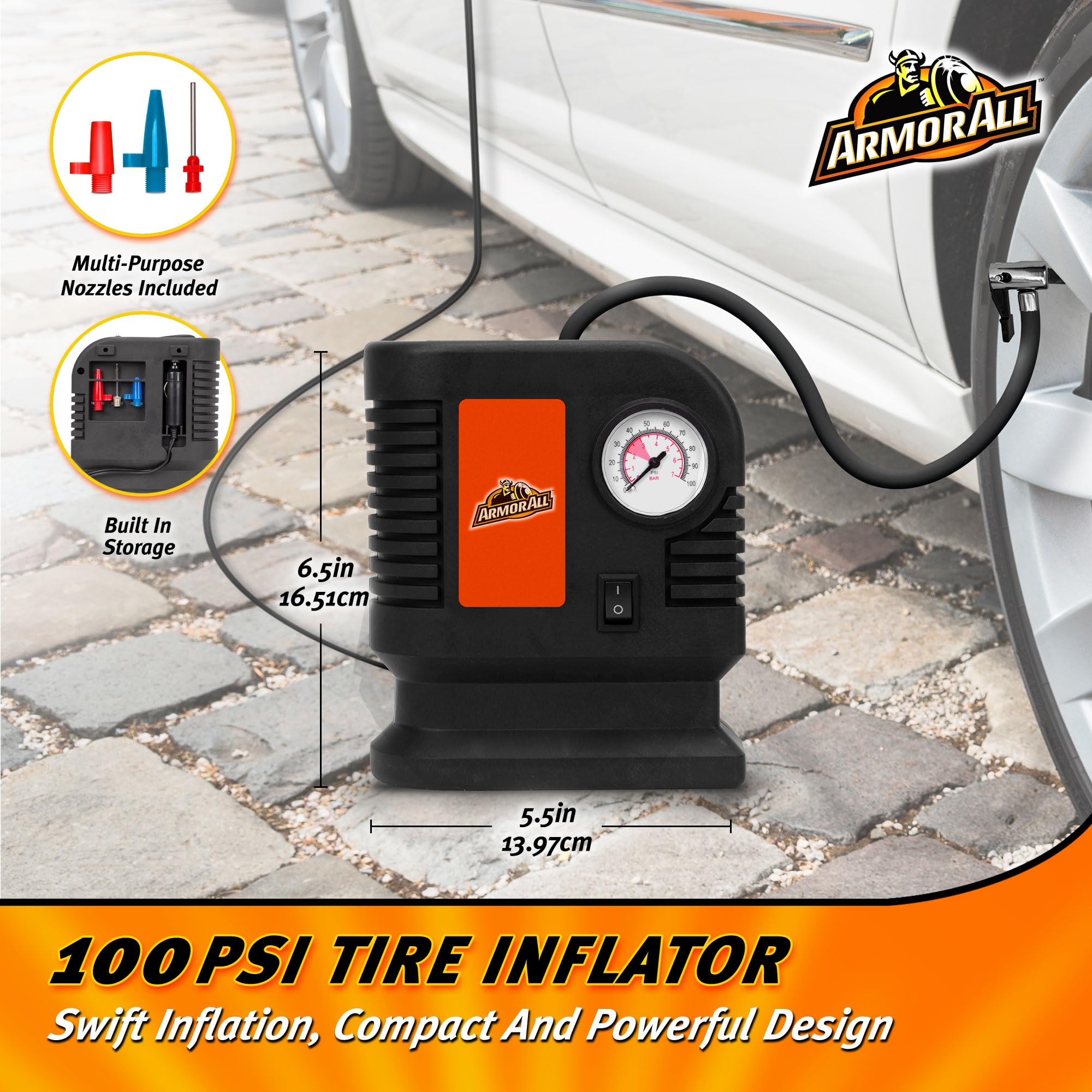 An application scenario or product detail of portable air pump tires - Image 1