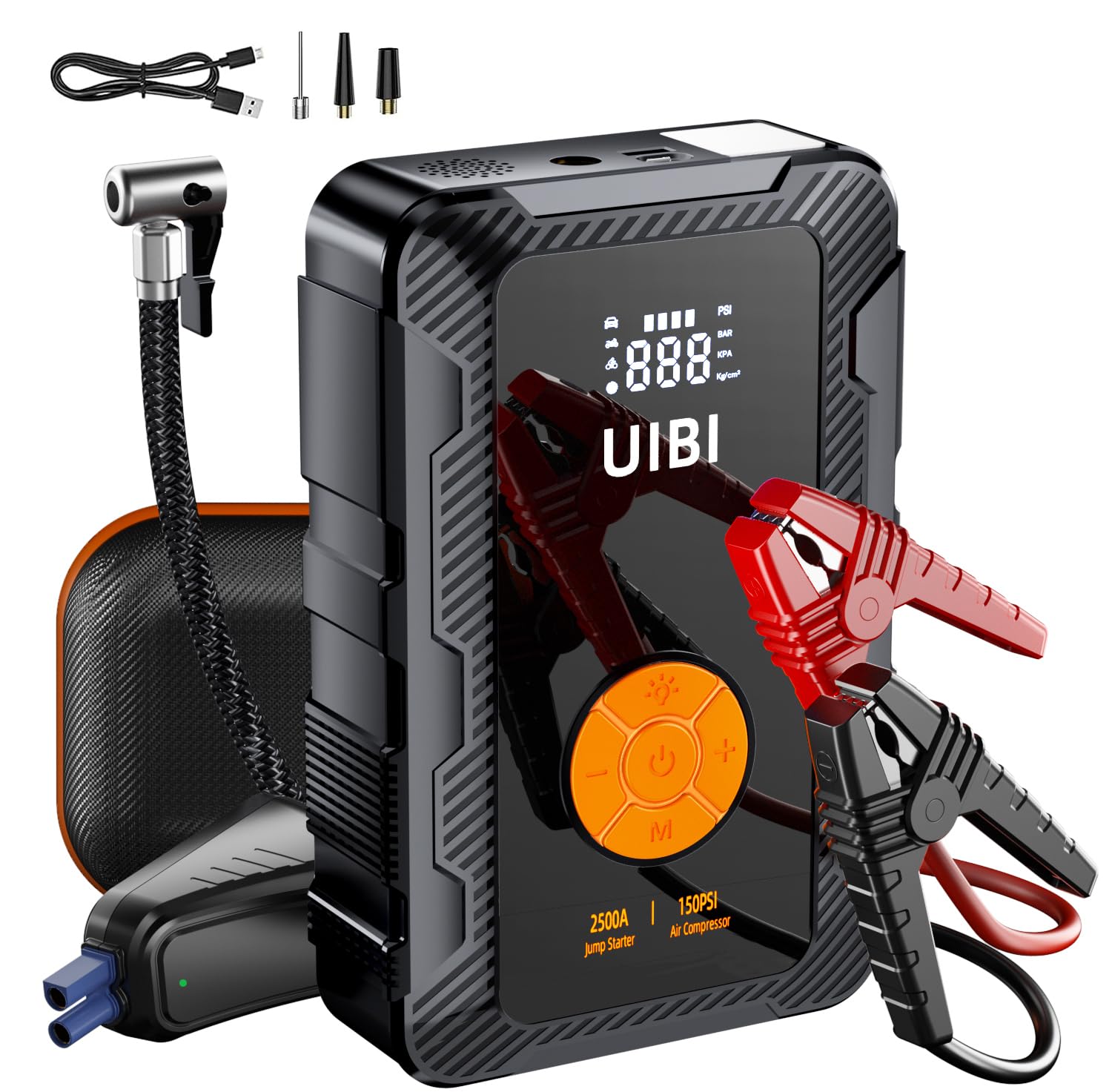 An application scenario or product detail of portable tire inflator and jump starter - Image 4