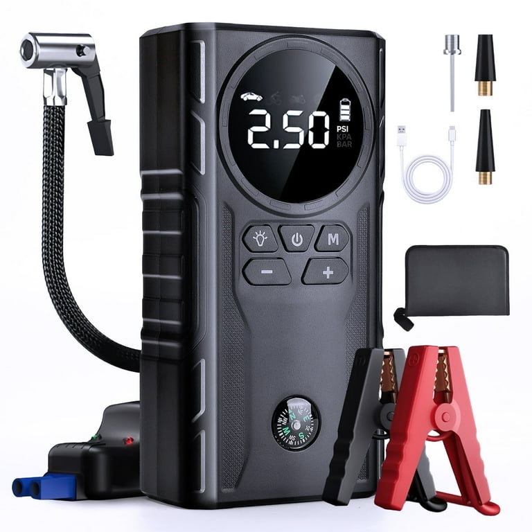 An application scenario or product detail of portable tire inflator and jump starter - Image 10