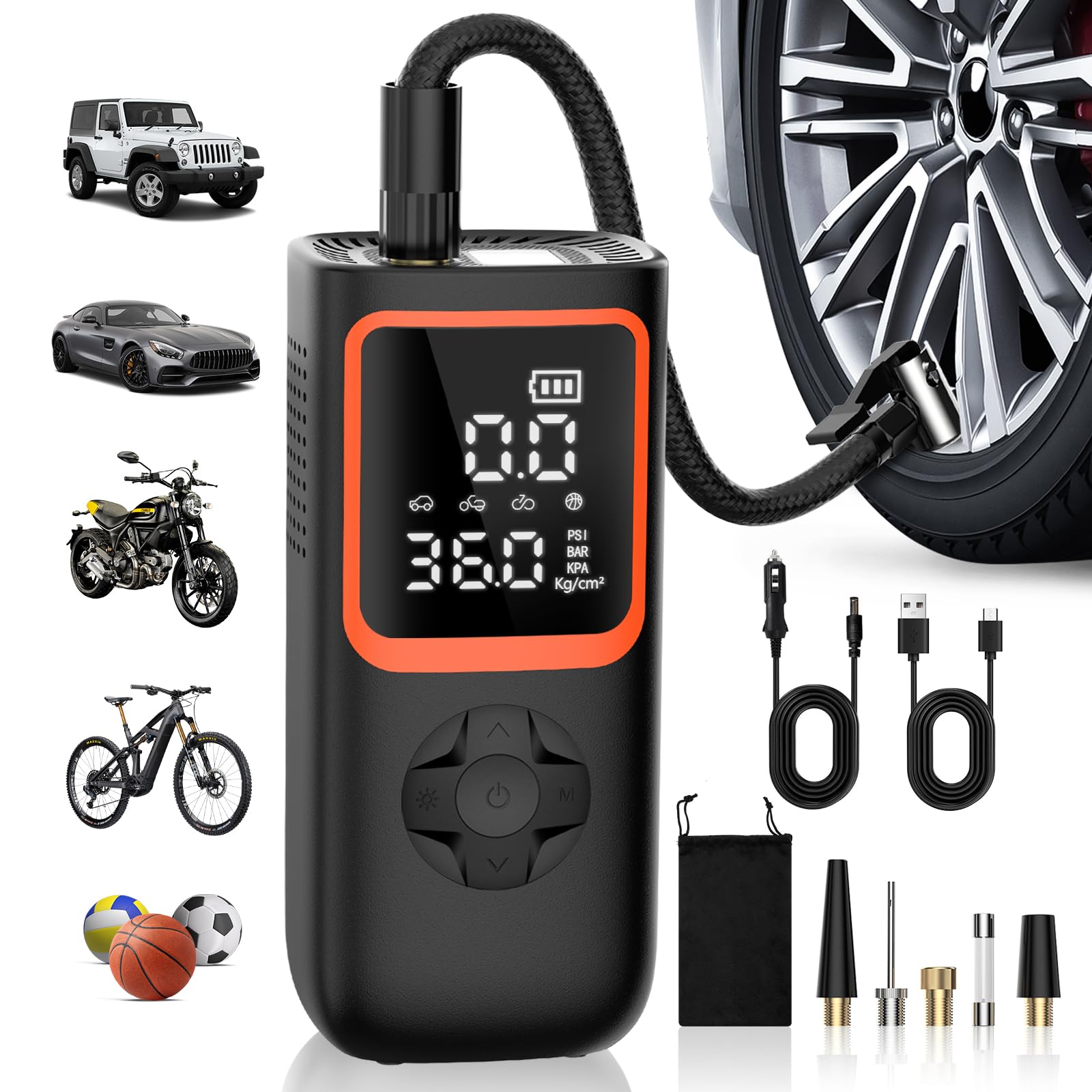 An application scenario or product detail of portable tire inflator reviews - Image 5