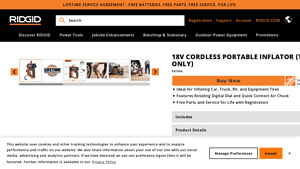 Ridgid - 18V Cordless Portable Inflator