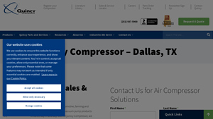 Quincy Compressor - Rotary Screw & Oil-Free Air Compressors