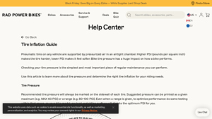 Rad Power Bikes - Tire Pressure Guidelines
