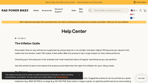 Rad Power Bikes - Tire Pressure Guidelines