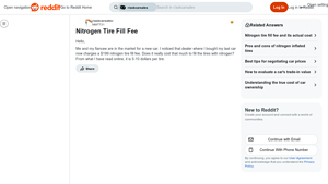 Reddit - Nitrogen Tire Fill Fee