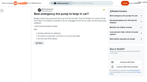 Reddit - Corded Tire Pump Under $100