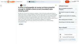 Reddit - Powerful Rechargeable Air Pump