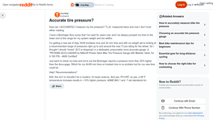 Milton - ACCU-GAGE® Presta Valve Tire Pressure Gauge