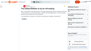 Off-Roading Essentials - Portable Tire Inflators and Deflators