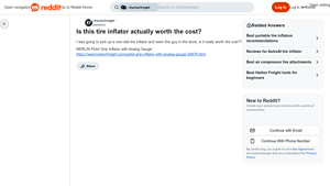 MERLIN - Pistol Grip Inflator with Analog Gauge