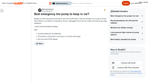 Reddit - Corded Tire Pump