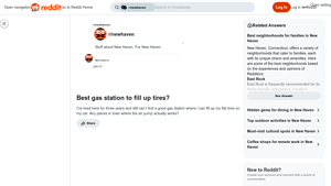 Gas Stations - Air Pumps in New Haven