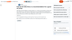 Sheetz - Free Air for Bike Tires