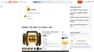 DEWALT - 20V MAX Tire Inflator