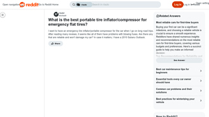 Reliable Tire Inflators - Emergency Solutions for Subaru Outback