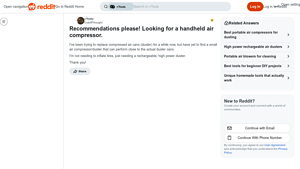 Reddit - Rechargeable Handheld Air Compressor for Dusting