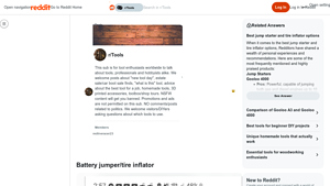 Gooloo - Battery Jumper and Tire Inflator Combo