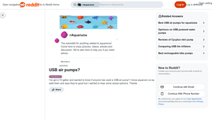 Reddit - USB Air Pumps