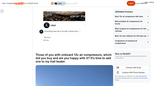 Reddit - 12V Air Compressors Overview