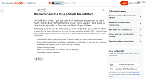 Portable Tire Inflator - Under $65 Recommendations