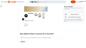 Gas Stations - Air for Tires