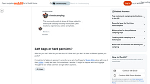 Mosko Moto - Soft Bags & SHAD - Hard Panniers