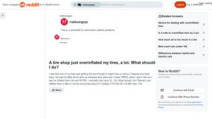 Cadillac CTS - Tire Pressure Guidelines