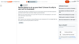 Tire Inflation Locations - Columbia, SC Guide