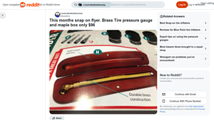 Brass - Tire Pressure Gauge