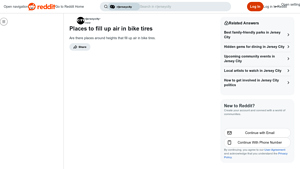 Reddit - Air Pump Locations in Jersey City