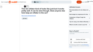 Reddit - Tire Inflator