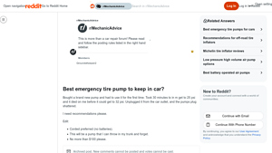 Reddit - Corded Tire Pump Under $100