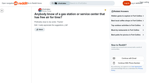 Fort Collins - Free Air for Tires