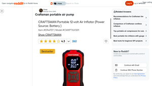 Craftsman - Portable Air Pump