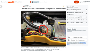 Reddit - Portable Air Compressor Repair Tips