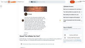 Reddit - Portable Tire Inflators
