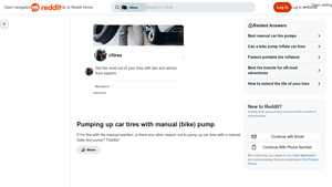 Reddit - Manual Bike Pumps