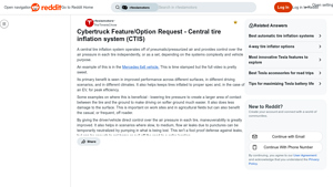 Reddit - Central Tire Inflation System (CTIS)