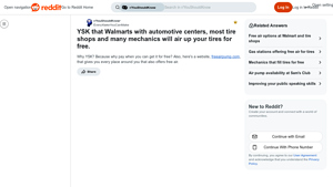 Walmart - Free Tire Inflation Services