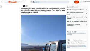 Reddit - 12V Air Compressors Overview