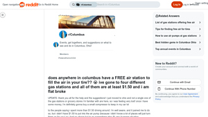 Columbus Air Stations - Free Tire Inflation